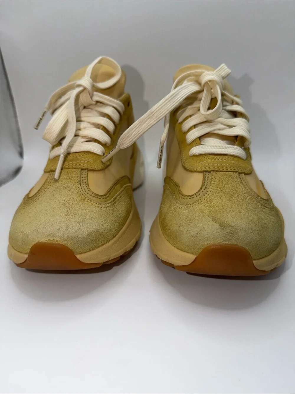 Tory Burch Women's Yellow-Beige Chunky Sneaker